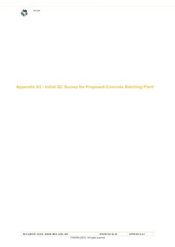 APPENDIX A3 - Concrete Batching Plant | PDF | Concrete | Materials