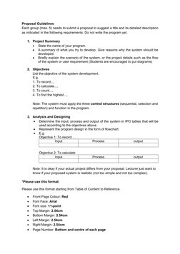 CSC126 Group Project Proposal: XXX System | PDF | Computers ...