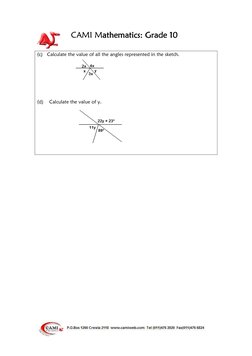 CAMI Mathematics
athematics
athematics
athematics: Grade 10
: Grade 10
: Grade 10
: Grade 10 
 
 
 
(c)   Calcu