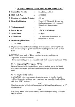 Basic Fitter Module-1 | PDF