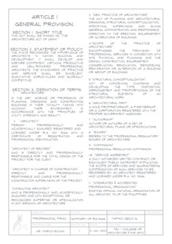 RA 9266: Architecture Act Summary | PDF | Licensure | Architect