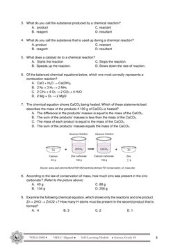 Grade 10 Chemical Reactions Module | PDF | Chemistry | Chemical Reactions