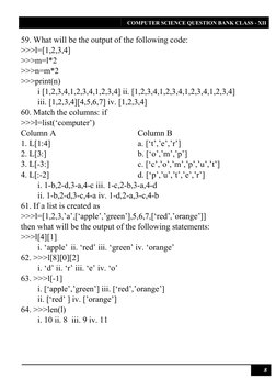 Class 12 Python Revision Questions | PDF | Control Flow | Python ...