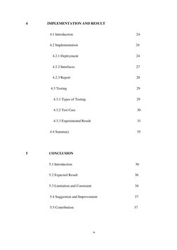ix   
   
                             4                      IMPLEMENTATION AND RESULT