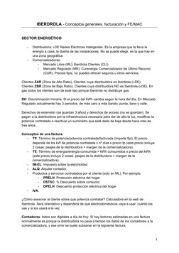 IBERDROLA - Conceptos generales, facturación y FE/MAC
SECTOR ENERGÉTICO
-
Distribuidora: i-DE Redes Eléctricas Inteligentes.