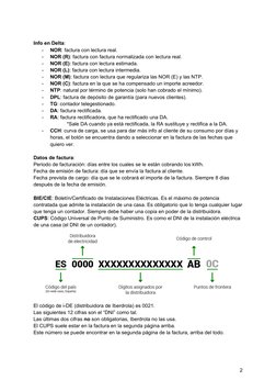 Info en Delta: 
-
NOR: factura con lectura real.
-
NOR (R): factura con factura normalizada con lectura real. 
-
NOR (E): fac