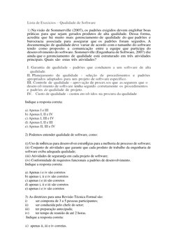 Inspeção e Garantia da Qualidade de Software | PDF | Testes de software ...