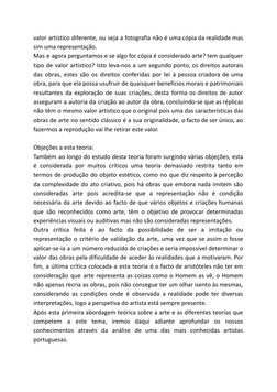 valor artístico diferente, ou seja a fotografia não é uma cópia da realidade mas
sim uma representação.
Mas e agora perguntam