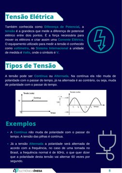 (https://www.arduinoomega.com/)Também conhecida como Diferença de Potencial, a
tensão é a grandeza que mede a diferença de p