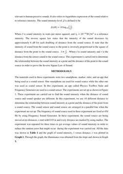 relevant to human perceive sounds. It also refers to logarithms expression of the sound relative 
to reference intensity. The