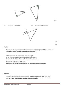 Grade 9 Term 2 Maths Assessment | PDF