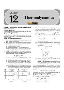 THERMAL EQUILIBRIUM AND ZEROTH LAW OF
THERMODYNAMICS
Thermal Equilibrium
Two systems are said to be in thermal equilibrium wi