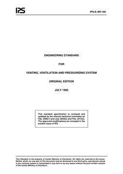 IPS-E-AR-160 
 
 
 
This Standard is the property of Iranian Ministry of Petroleum. All rights are reserved to the owne