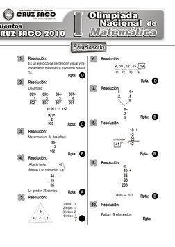 CRUZ SACO
INSTITUCIÓN EDUCATIVA PRIVADA

1.
Resolución:
Es un ejercicio de percepción visual y ra- 
zonamiento matemático, c