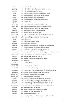 200 Common Indonesian Words List | PDF