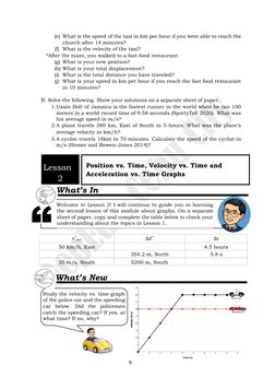 General Physics 1 - Q1 - Module 2 | PDF | Velocity | Acceleration