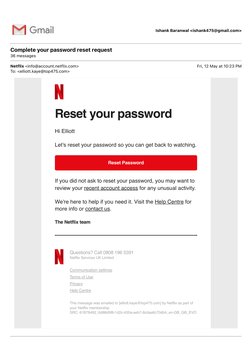 Netflix Password Reset Instructions | PDF | Password | Netflix