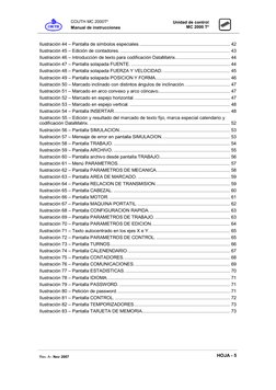 COUTH MC 2000T² 
Manual de instrucciones 
 
Unidad de control 
MC 2000 T² 
 
 
Rev. A– Nov 2007 
 
HOJA - 5 
 
Ilustración