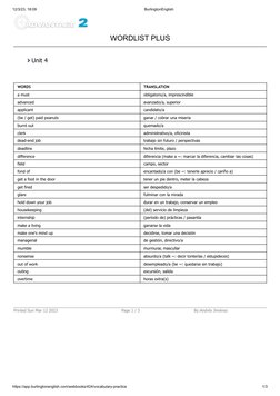 12/3/23, 18:09
BurlingtonEnglish
https://app.burlingtonenglish.com/webbooks/424/vocabulary-practice
1/3
WORDS
TRANSLATION
a m