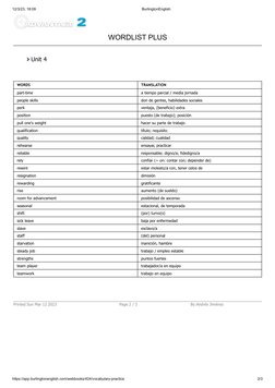 12/3/23, 18:09
BurlingtonEnglish
https://app.burlingtonenglish.com/webbooks/424/vocabulary-practice
2/3
WORDS
TRANSLATION
par