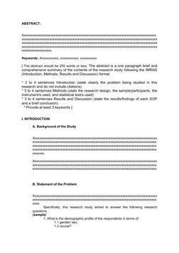 Mini Research Paper Template Guide | PDF | Hypothesis | Theory