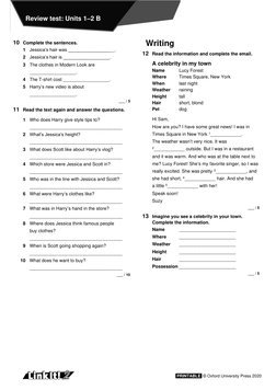 Link It 2 Review Test Units 1-2 | PDF