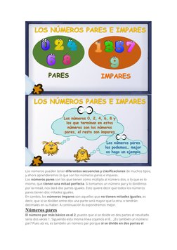 Los números pueden tener diferentes secuencias y clasificaciones de muchos tipos,
y ahora aprenderemos lo que son los números