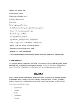Types of Meals Explained | PDF | Meal | Lunch