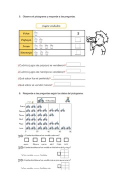 Ejercicios de Estadística para 4º Primaria | PDF
