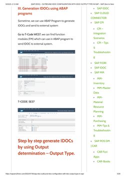 Outbound IDOC Configuration in SAP | PDF | Parameter (Computer ...