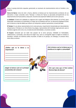 danza, la pareja derrocha coqueteo, generando un escenario de enamoramiento entre el hombre y las
mujeres.
Danza de tijeras: