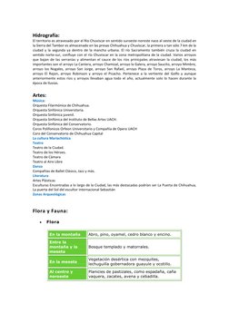 Hidrografía:  
El territorio es atravesado por el Río Chuviscar en sentido suroeste-noreste nace al oeste de la ciudad en