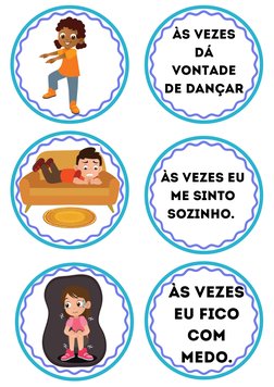 ÀS VEZES eu
me sinto
sozinho. 
às vezes
eu fico
com
medo.
às vezes
dá
vontade
de dançar
