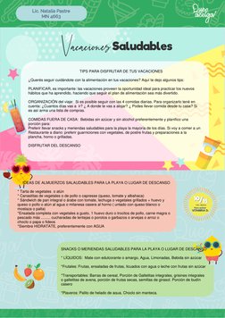 Para activar
VITAMINA D.
10
10 15
15
/
min. diarios 
Lic. Natalia Pastre 
MN 4663