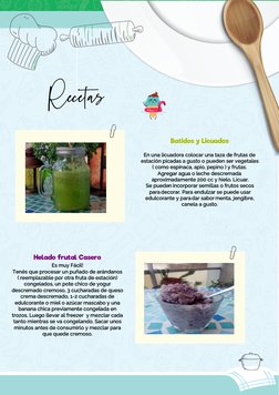 Recetas 
Helado frutal Casero
Es muy Fácil! 
Tenés que procesar un puñado de arándanos 
( reemplazable por otra fruta de esta