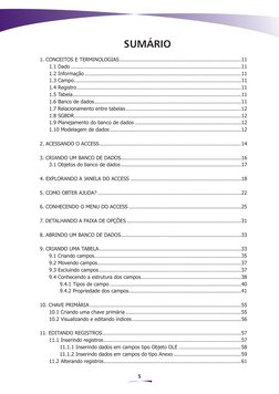 5
SUMÁRIO
1. CONCEITOS E TERMINOLOGIAS...............................................................................11
1.1 D
