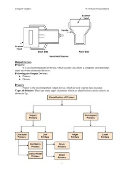 Input and Output Devices in Graphics | PDF | Printer (Computing ...