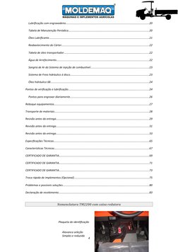 Lubrificação com engraxadeira................................................................................................