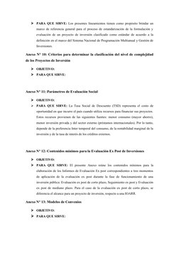 
PARA QUE SIRVE: Los presentes lineamientos tienen como propósito brindar un
marco de referencia general para el proceso de