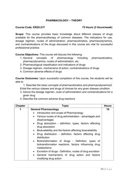 D Pharma 2nd Year Syllabus Overview | PDF | Pharmacy | Metabolism