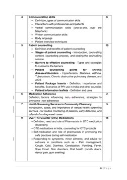 D Pharma 2nd Year Syllabus Overview | PDF | Pharmacy | Metabolism