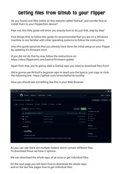 Flipper Zero GitHub File Upload Guide | PDF | Computer File | Download