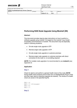 RAN Node Upgrade Guide Using Moshell | PDF | File Transfer Protocol ...
