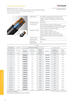 Keystone XLPE Cable Specifications | PDF | Alternating Current ...