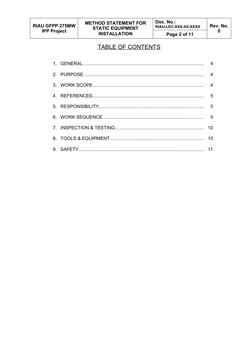 Method Statement for Static Equipment Installation | PDF | Mechanical ...