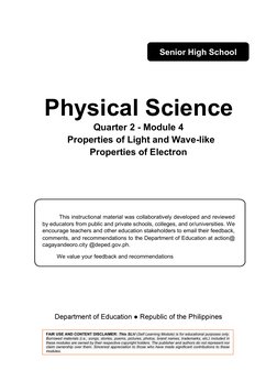 Physical Science q4 Module 4 | PDF | Electron | Electromagnetic Radiation