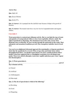 Class 7 Science: Wastewater Case Study | PDF | Sewage Treatment | Water