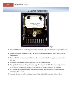 Relay Testing Procedures Guide | PDF | Electric Generator | Relay