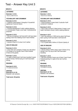 Focus 4 Unit 3 Test Answer Key | PDF