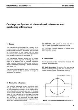 ISO 8062:1994 Casting Tolerances Guide | PDF | International ...